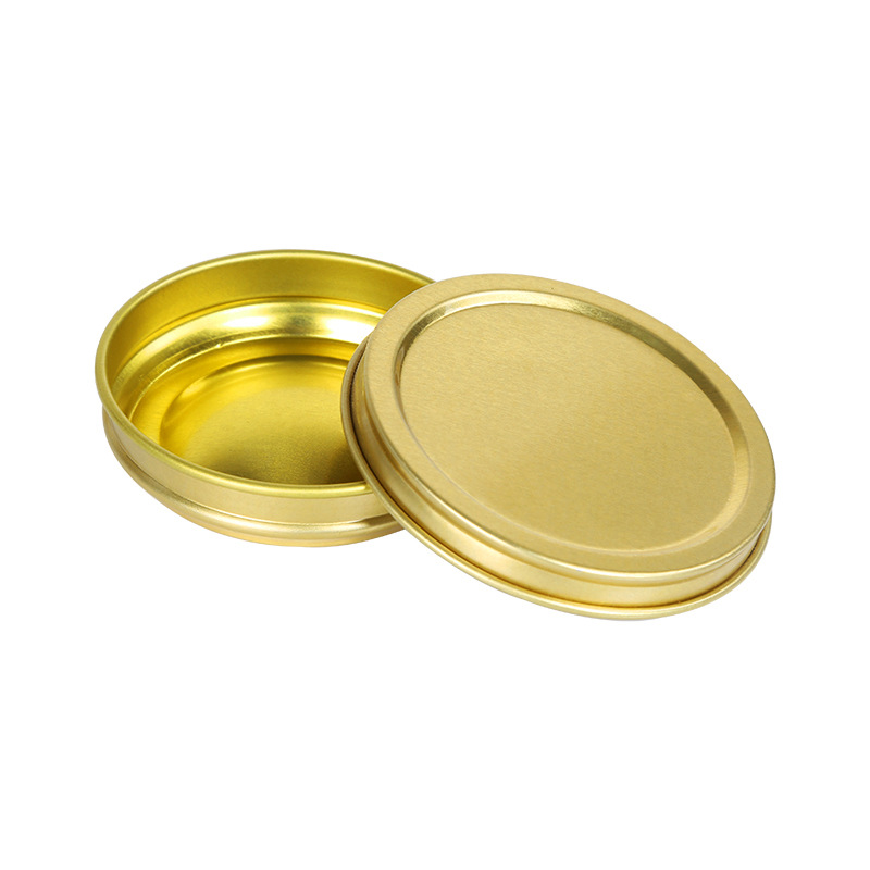 food grade coating Custom label Gold color caviar tin with secure seal to ensure freshness 10g 20g 30g 50g 100g 125g 250g 500g